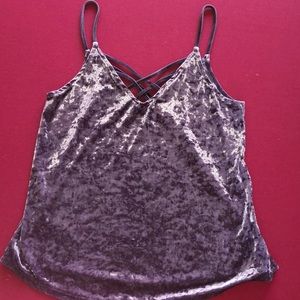 Cute Junior Stretch Velour Cami Size S